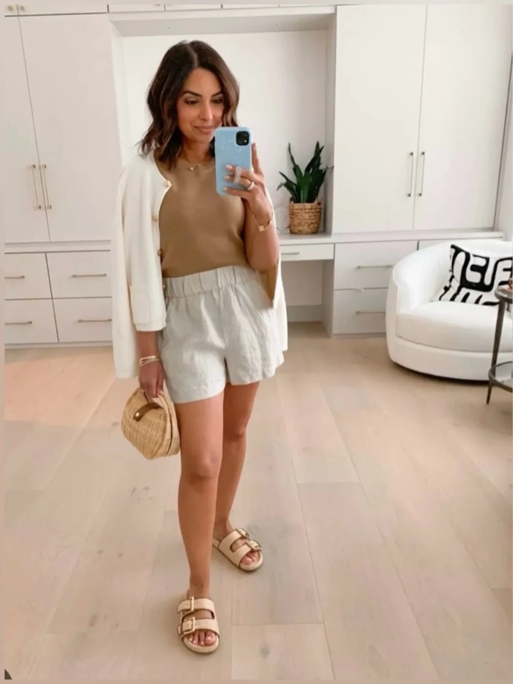 J.Crew Sweater shell in TENCEL™ lyocell blend in camel